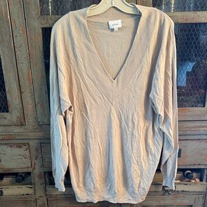 Wilfred Light Beige V-Neck Pullover